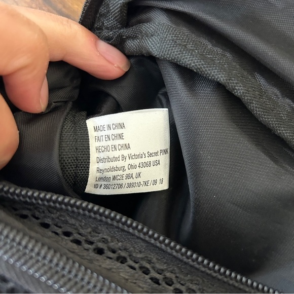 Pink Black Mesh Belt Bag - Picture 6 of 7